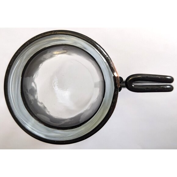 Lot Of 2 Johnnie Walker Clear Glass Metal Holder Narrow Tall Embossed Logo 6 Oz - Picture 7 of 7